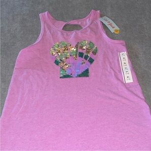 Cat & Jack Girls Sequin Shell Tank Top